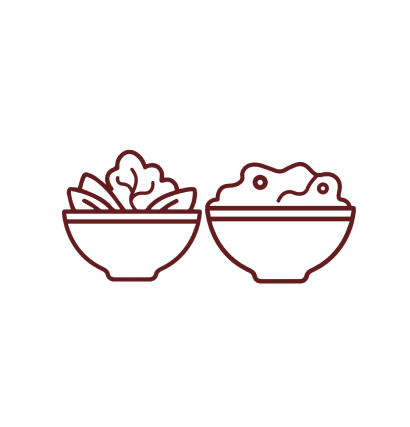 سالاد، دیپ و الویه